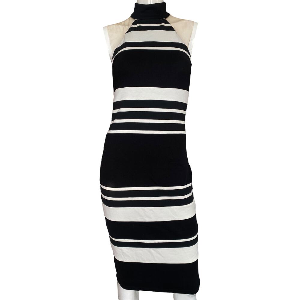 Bailey 44 Striped Bodycon Dress Small  *read description*